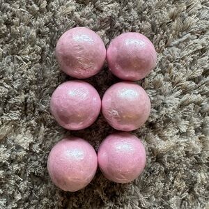 Set of Six Pink Bath Bombs